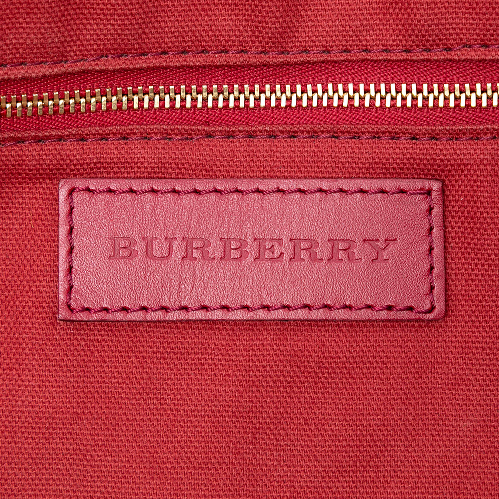 Pre-Loved Burberry Medium Haymarket Check Coated Canvas Salisbury Tote - Picture 5 of 7